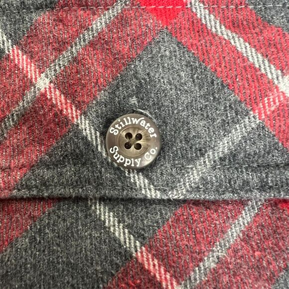 Stillwater Supply Co. Shirt Mens X-Large Plaid Flannel Work Long Sleeve Pockets - Picture 8 of 9